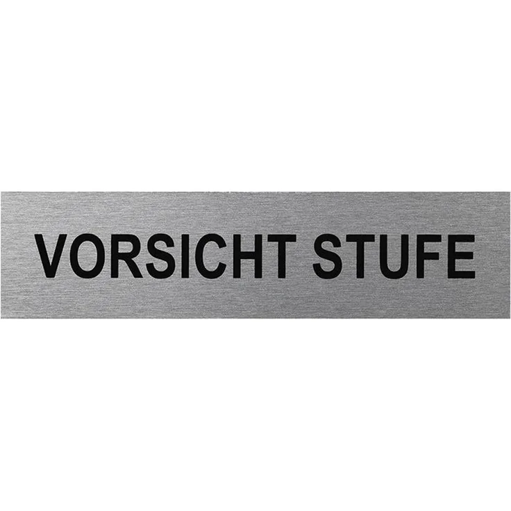 Türschilder in verschieden Größen + Bilder + Sprüche Türschild selbstklebend Firmenschild Vorsicht Stufe 160x40mm BWE