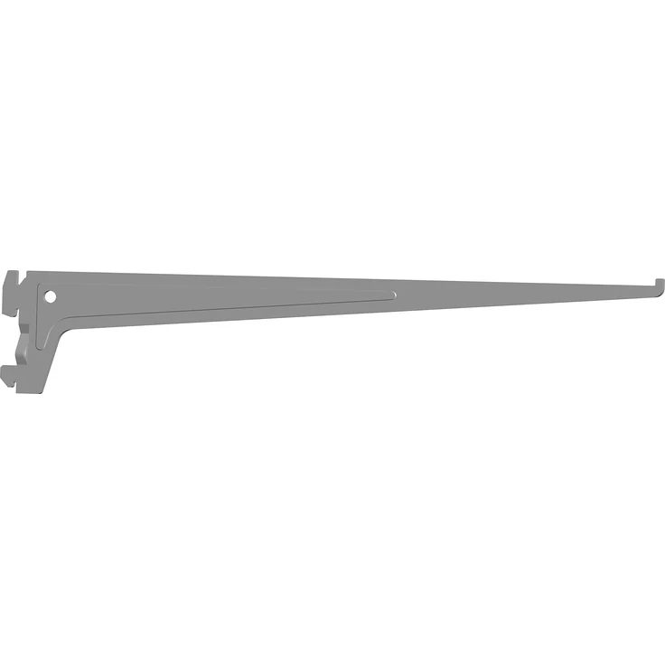 Element System 18133-00020 PRO-Träger Regalträger 1-reihig - 2 Stück - 7 Abmessungen - 3 Farben-L = 50 cm-weißaluminium-für Regalsystem-Wandschiene – Bild 1