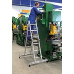 Aluminium Mehrzweckleiter inkl. Traverse Arbeitshöhe (max.): 4.8 m Günzburger Steigtechnik 31312 Silber 13.3 kg Silber