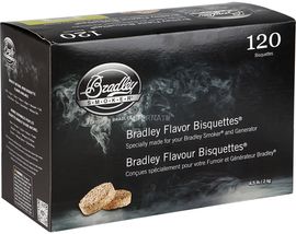 Bradley Apfel Bisquetten, 120 Stück Räucherholz