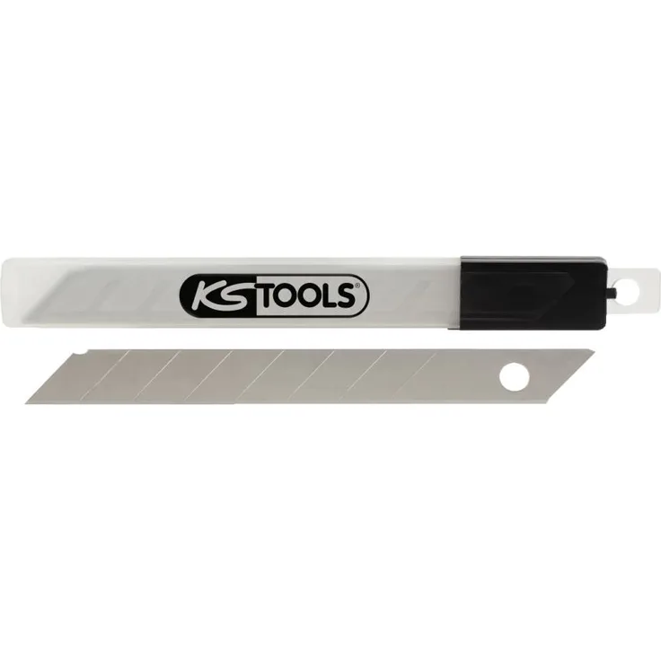 KS Tools 907.2168 Abbrechklingen 0,4x9x80 mm, Spender à 10 Stück, farblos