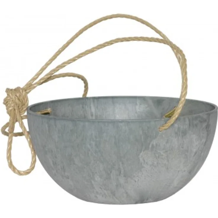 Artstone Blumenampel Fiona D25cm Farbe grau Durchmesser 25 cm