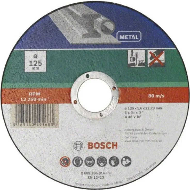 Bosch DIY Trennscheibe Metall (für Winkelschleifer, Ø 230 mm, gerade, A 30 S BF)