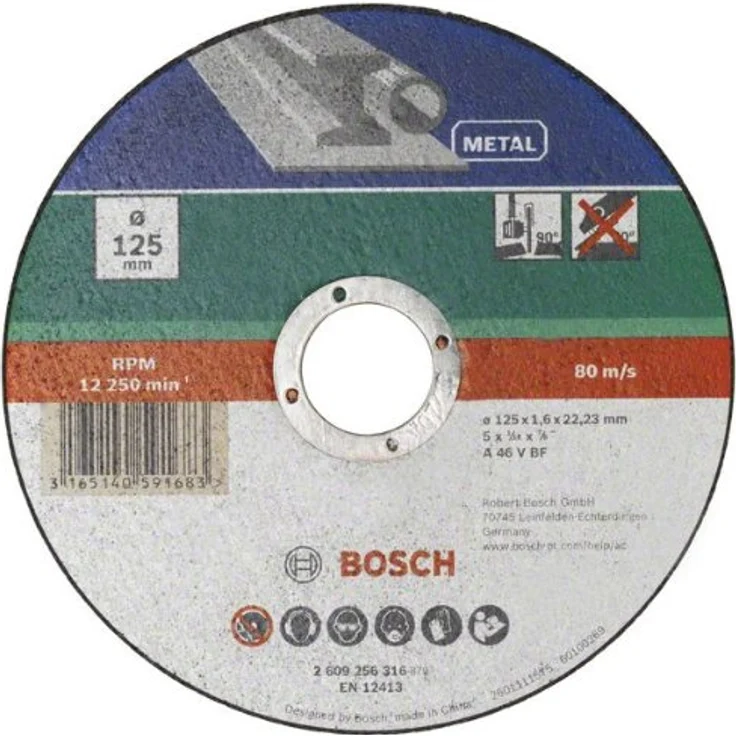 Bosch DIY Trennscheibe Metall (für Winkelschleifer, Ø 230 mm, gerade, A 30 S BF) – Bild 1