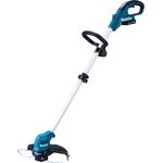 Makita UR100DSME Akku-Rasentrimmer 10,8 V - 4,0 Ah, 2 Akkus + Ladegerät mit Zubehörtasche, Petrol, Schnittbreite: 26 cm