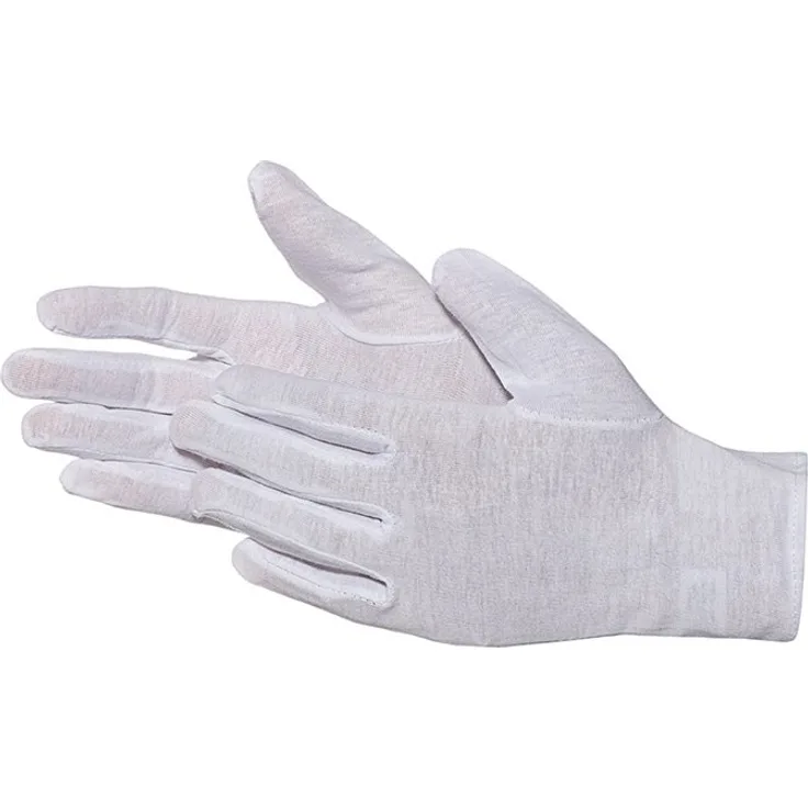 Jah 2099 Baumwollhandschuh 12 Paar oekotex extra dünn weiß Gr. 10