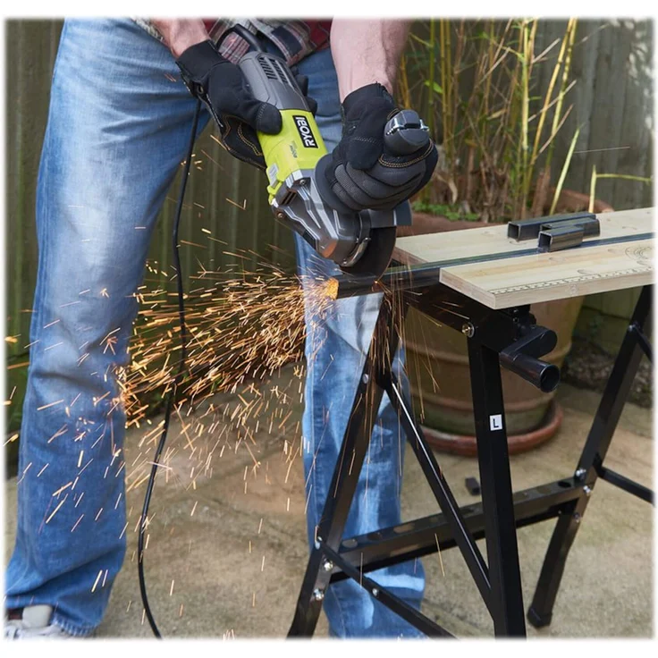 Ryobi 5133002491 RAG 800-125G Winkelschleifer 125mm 800 W RAG800-125G, Schwarz, Grün – Bild 4