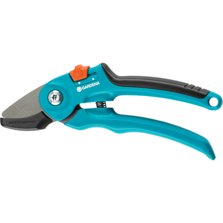 GARDENA Gartenschere A-S Stabile Rebenschere mit Amboss-Schneide für älteres und trockenes Holz bis 18 mm Durchmesser, mit zwei Griffpositionen und ergonomischen Griffen 8855-20 mittelgroß
