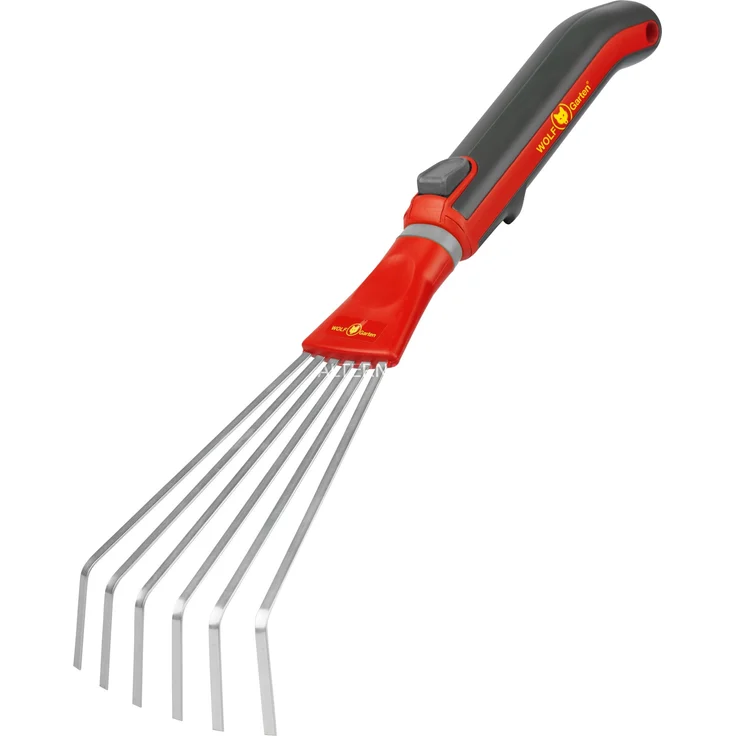 WOLF-Garten Kleinfächerbesen LD-M -ZM 015, multi-star Besen, rot-grau, 11,5cm