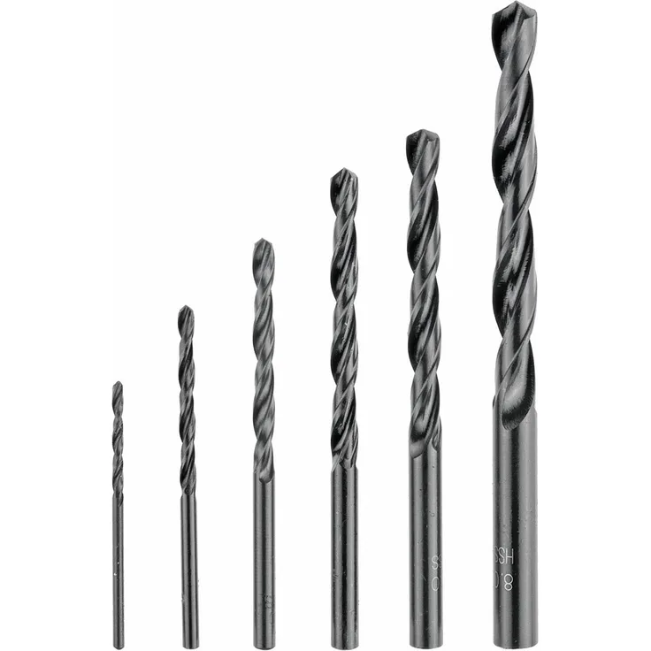 Connex COX972226 HSS-Bohrersatz, 2-8 mm rollgewalzt, 6-teilig