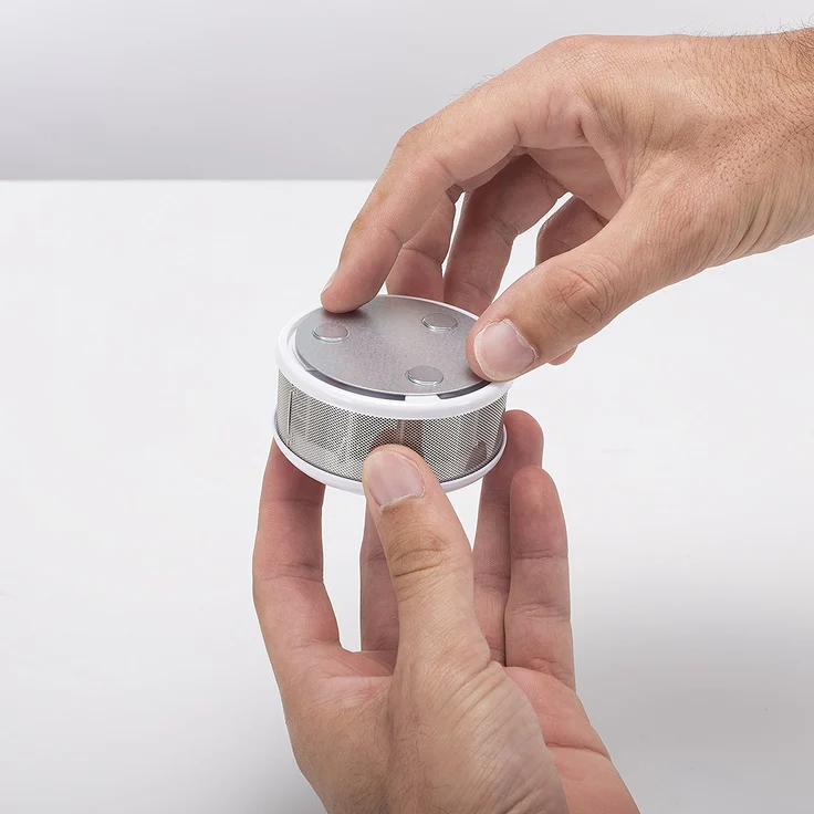 Smartwares RMAG60 Magnetbefestigungsset für Rauchmelder, 6cm Durchmesser, Silber, 6 cm – Bild 6