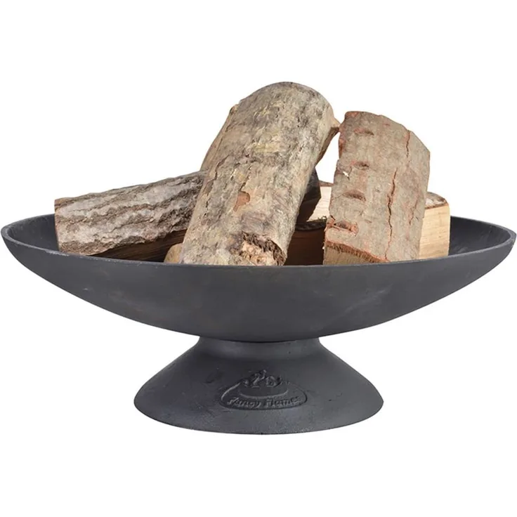 Esschert Design Gußeiserne Feuerschale niedrig S