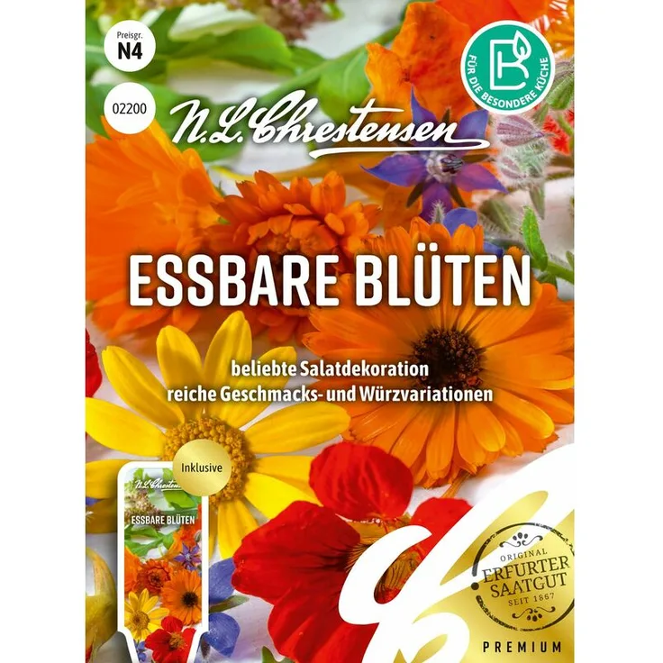 N.L. CHRESTENSEN Essbare Blüten Blumensamenmischung 