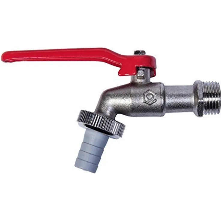 Cornat Kugelauslaufhahn - 20,95 mm (1-2 Zoll) AG - Inklusive Schlauchanschluss - Hochwertiges Messing - Ideal als Außenzapfstelle - Zapfhahn für Regentonnen - Wasserhahn - Absperrhahn - FLOR92580 Bewässerungszubehör