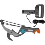 GARDENA combisystem-Amboss-Baumschere Astschere mit 5-fach Rollenübersetzung für kraftsparendes Schneiden von Ästen bis 35 mm Durchmesser, mit reißfestem Zugseil und D-Griff 00297-20