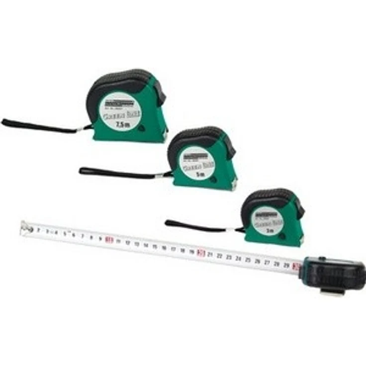 Mannesmann Bandmass 7,5 m x 25 mm, Gehäuse grün-schwarz, M80507