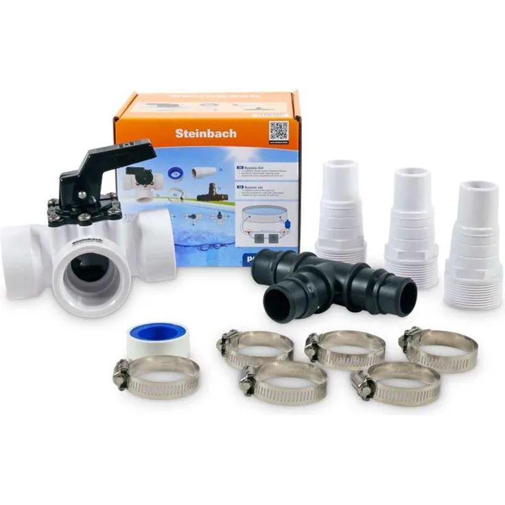 Steinbach Bypass-Set für Schläuche Ø 32/38 mm zur Steuerung der Heizleistung von Solaranlagen und Wärmepumpen