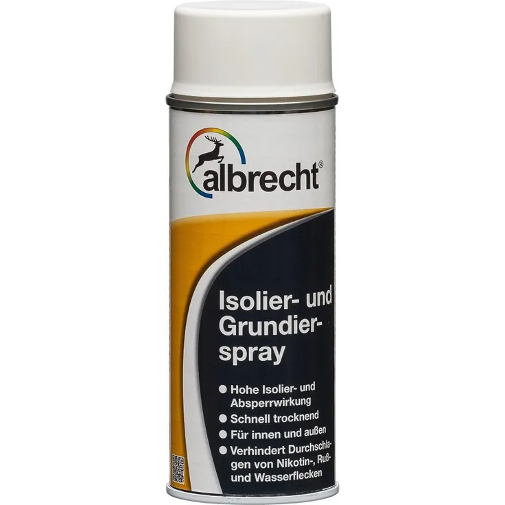 Albrecht Isolier und Grundierspray 400 ml, weiß
