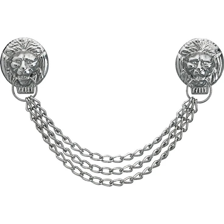 Löwenkopfkette SAMUEL L.ca.42cm silber Messing,vern.FHB