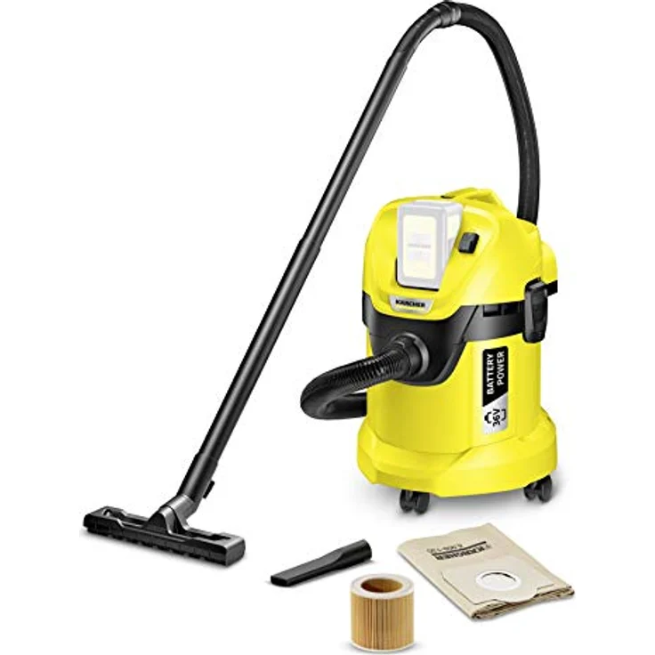 Kärcher Akku-Mehrzwecksauger WD 3 Battery (Leistung: 300 W, Behältergröße: 17 Liter, 36 V Akkuplattform, Blasfunktion, Zubehöraufbewahrung, Saugen ohne Filterwechsel, ohne Akku) Beutel - beutellos 17 Liter – Bild 1