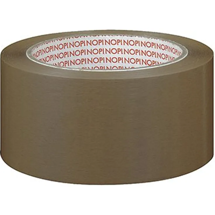 NOPI Verpackungsklebeband aus PVC, 50 mm x 66 m, braun