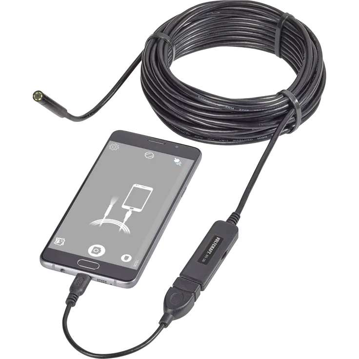 VOLTCRAFT VC-8919590 USB-Endoskop Sonden- Durchmesser : 8mm Sonden-Länge: 9.85m