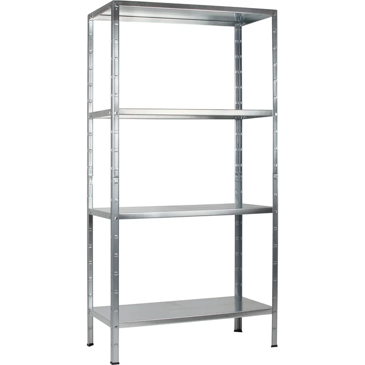 Schulte Regalwelt Lagerregal mit 4 PowerMAX-Fachböden, 180x80x40cm Regalsystem, Steckregal mit einfacher Montage ohne Verschrauben, Traglast je Boden bis zu 65 Kg (bis zu 260 Kg Gesamttraglast) - 4056397004431