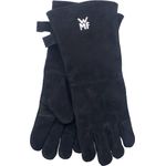 WMF BBQ Grillhandschuhe 1 Paar, Leder, hitzebeständige Handschuhe, Ofenhandschuhe extra lang, praktische Größe (10-XL)