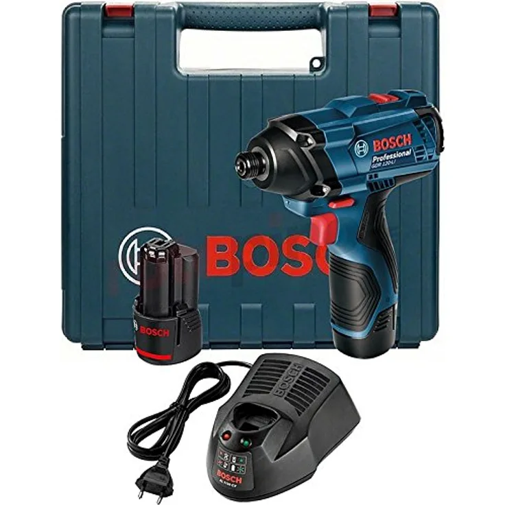 Bosch Professional Professional Akku-Drehschlagschrauber GDR 120-LI (2x1,5Ah case) - 06019F0001, 12 V