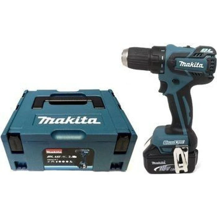 Makita Akku-Bohrschrauber, (18 V-4,0 Ah, 2 Akkus und Ladegerät im Makpac), DDF459RMJ – Bild 2