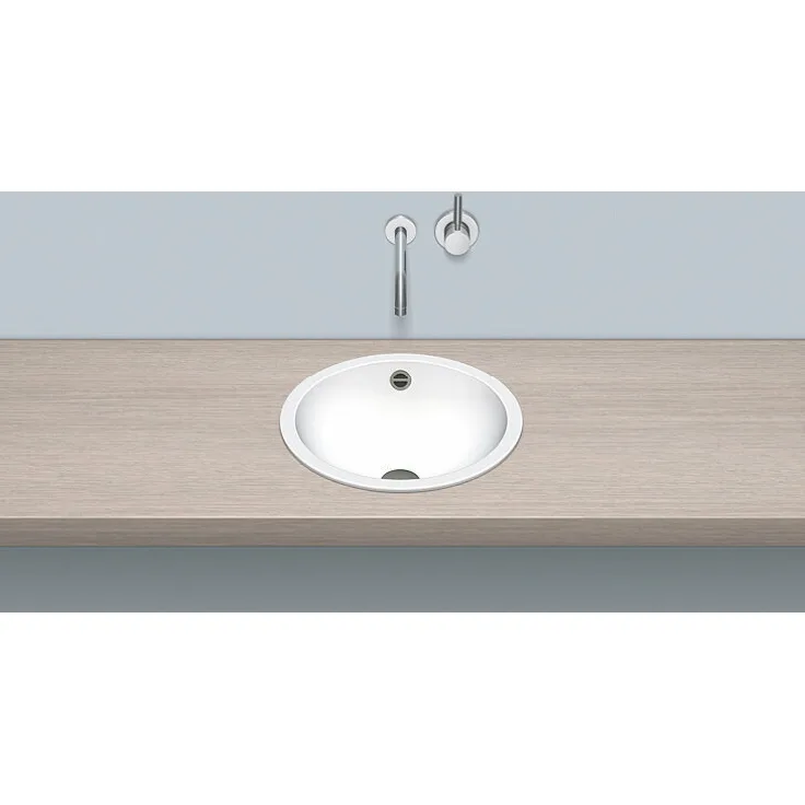 Alape Einbaubecken EB.K400, rund Ø 40,0cm, 2001000000, weiß - 2001000000