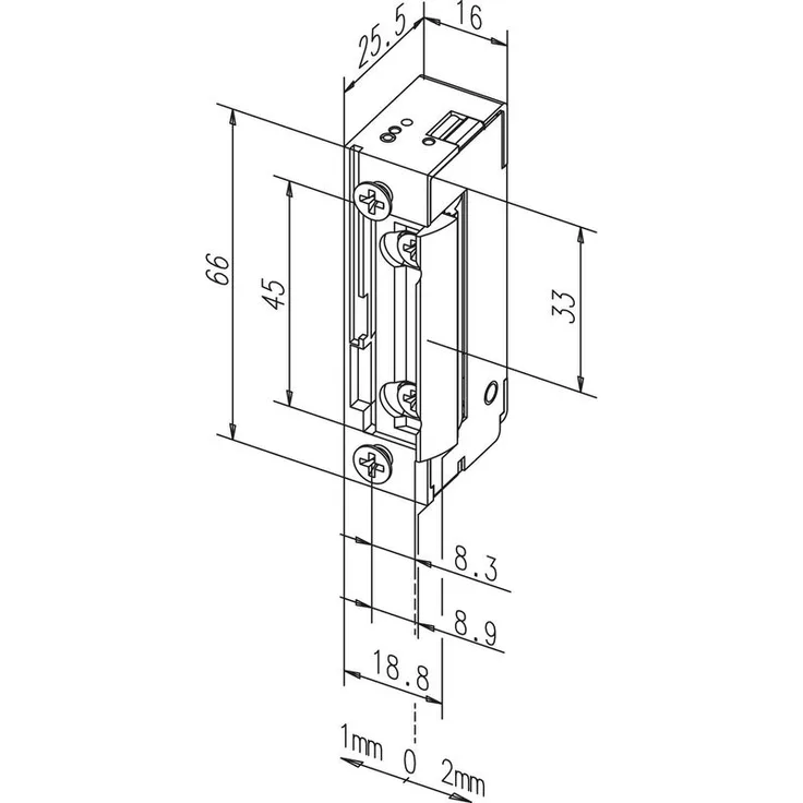 Eff Eff - Türöffner 128E FaFix 6-12V AC-DC ohne Schließblech
