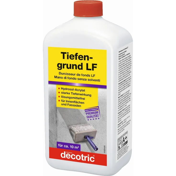 Decotric Tiefengrund LF 1 l, Hydrosol-Acrylat, lösemittelfrei
