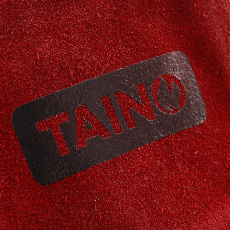TAINO Grillhandschuhe Leder Hitzebeständig mit Fingern Universalgröße Rot – Bild 4