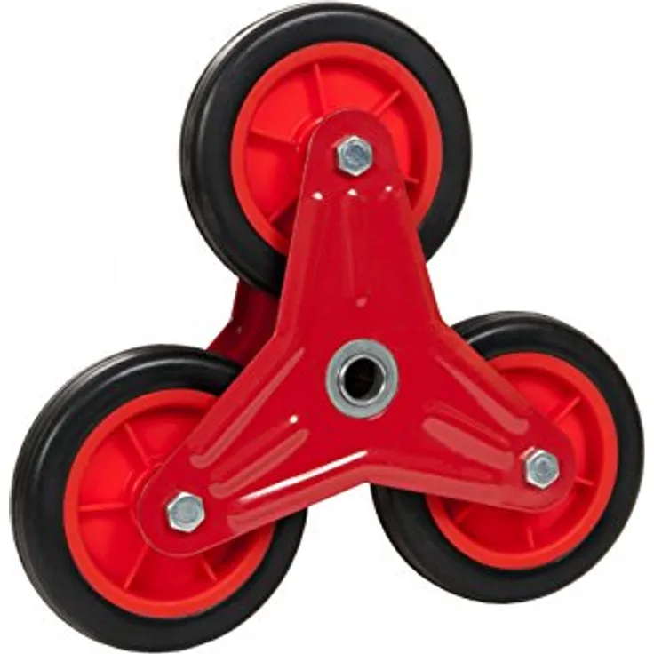 PRO-BAU-TEC Sternrad 1 x 3 rot für Treppensteiger Sackkarre ***NEU***