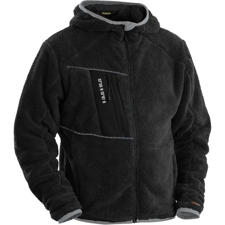 Blakläder warme Fleecejacke Webpelz XXL, schwarz-grau