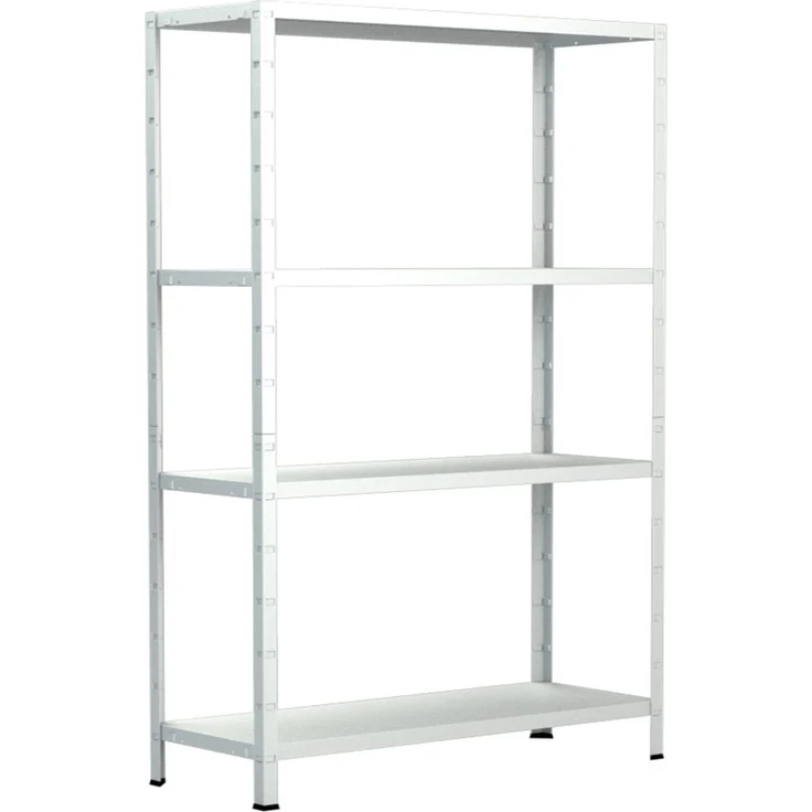 Schulte Regalwelt Lagerregal mit 4 PowerMAX-Fachböden, 190x100x40cm Regalsystem, Steckregal mit einfacher Montage ohne Verschrauben, Traglast je Boden bis zu 65 Kg (bis zu 260 Kg Gesamttraglast) – Bild 1