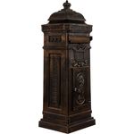 Säulenbriefkasten, Postkasten antik bronze