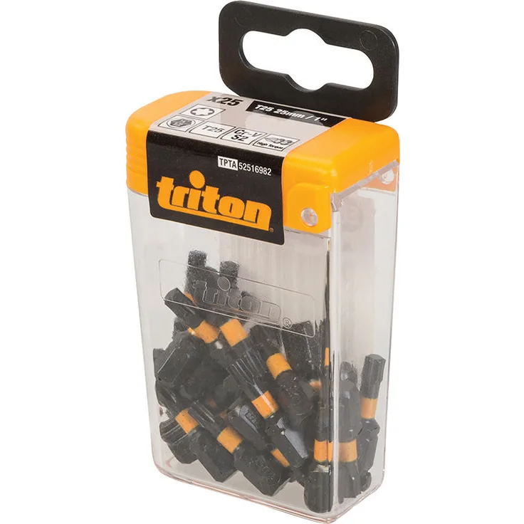 Triton T25-Schraubendrehereinsätze, 25er-Pack, 1 Stück, schwarz, TPTA52516982