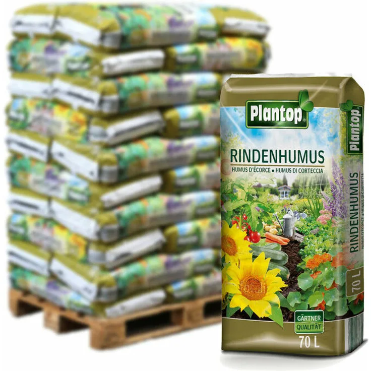 Plantop Rindenhumus, 2100 l gesamt, 30 Sack á 70 l, Palettenware ohne zusätzliche kosten