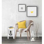 Phönix 178802WE Mainau Blumenständer mit Ablagefach, 40 cm, weiß