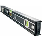 Stanley 0-43-636 FatMax Wasserwaage Pro (90 cm Länge, horizontale-vertikale Libelle, Schutzkappen, Bi-Material Handgriff)