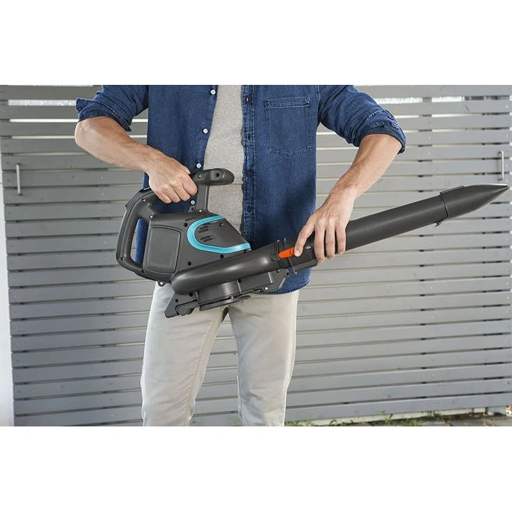 GARDENA PowerJet 40-Li: Akku-Laubbläser-- Sauger mit 40V Motorleistung, 160 l-s Saugleistung, max. 320 km-h Blasgeschwindigkeit, inkl. Schultergurt, ohne Akku und Ladegerät (9338-55) Häckselfunktion – Bild 5