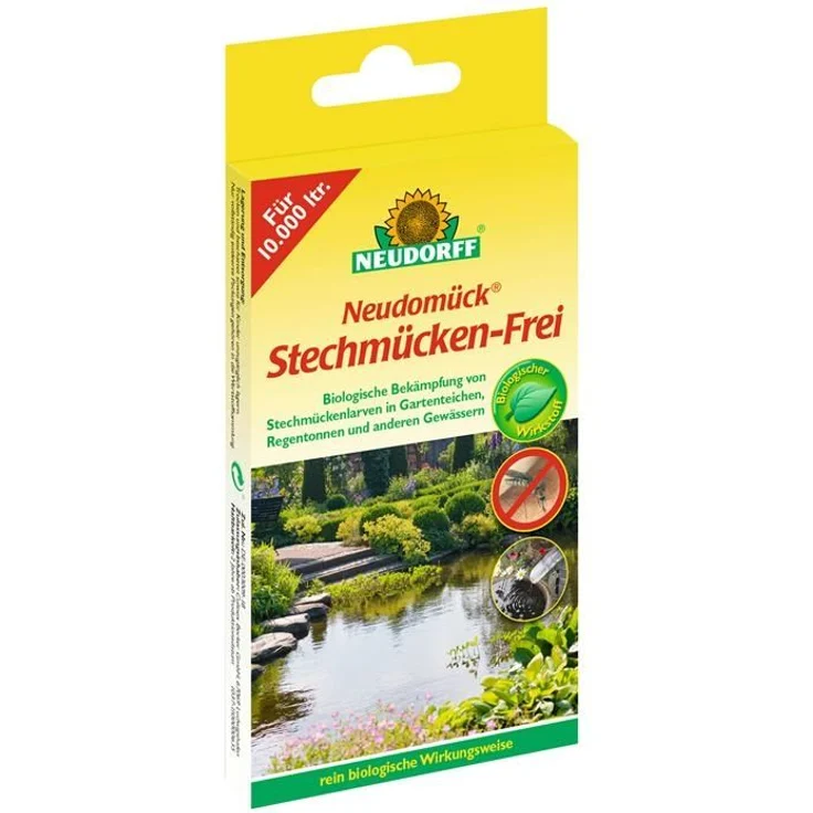 Neudorff Neudomück Stechmücken-Frei 10 Tabletten für bis zu 10000 Liter Wasser