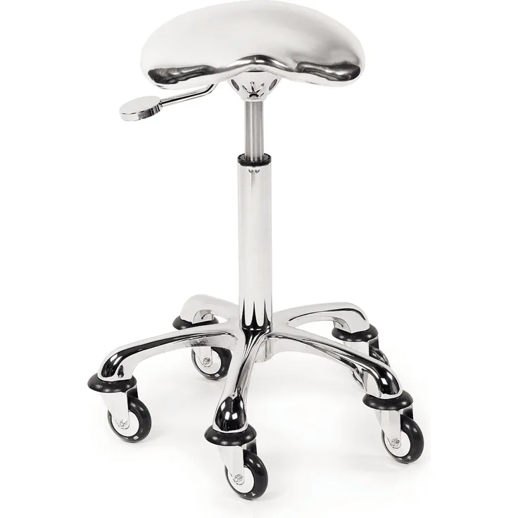 Rollhocker RollerCoaster Eccentric Silber Metallic