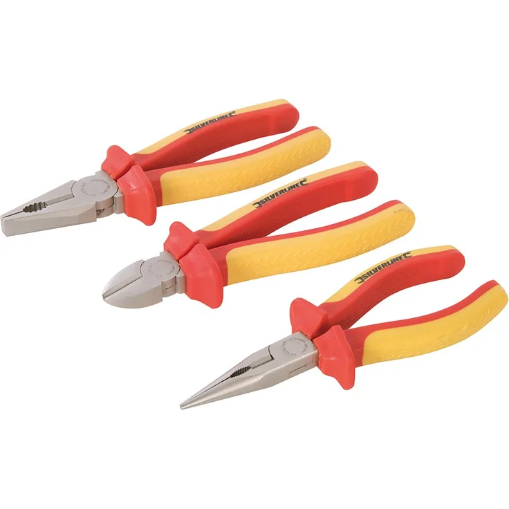 Silverline 282501 VDE-Profi-Zangen, 3-tlg. Satz 3-tlg.