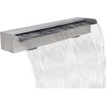 Rechteckige Wasserfall Pool-Fontäne Edelstahl 60 cm VD26633