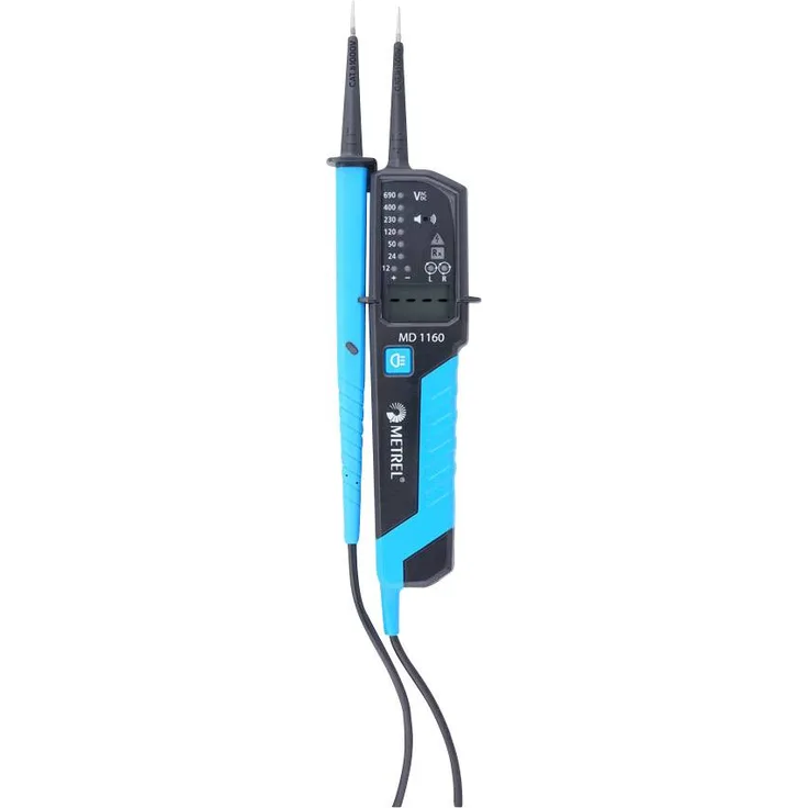Metrel MD 1160 Zweipoliger Spannungsprüfer CAT III 1000 V, CAT IV 600V LCD, Akustik