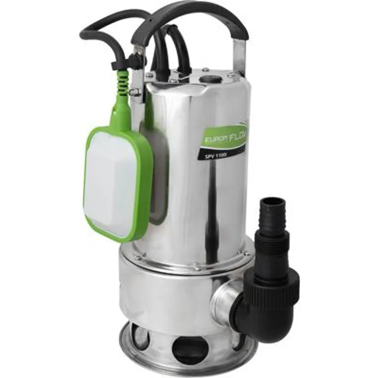 Eurom Flow SPV1100i Tauchpumpe, 1100W, 5m Tauchtiefe, 1,1bar, 35 (260946) Tauchpumpe