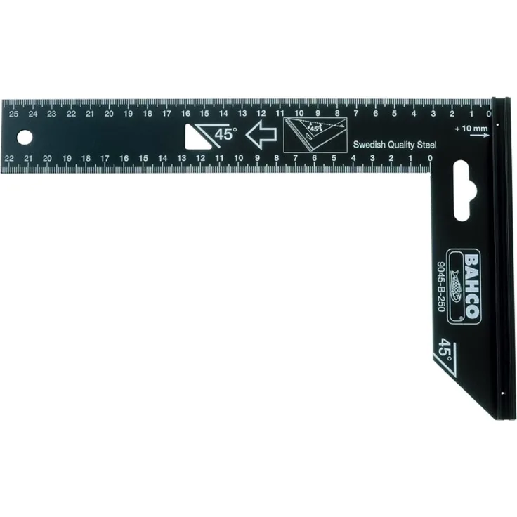 BAHCO PA9045-B-250 ESCUADRAS 250MM, Schwarz